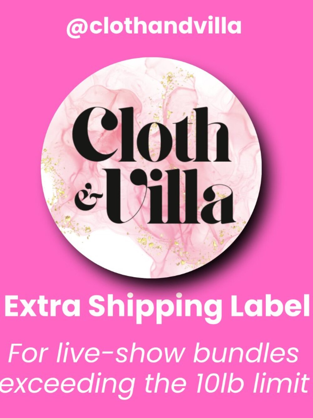 Extra Shipping‎ Label